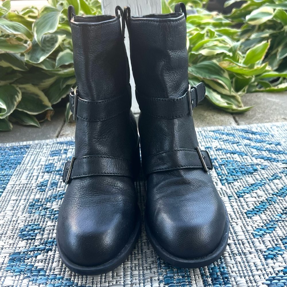 Cole Haan Black Combat & Moto Boots